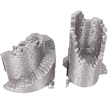 その他 Terrain - Tower, Ruin Amazon.com: Castle Tower Ruin - Tabletop Terrain for Fantasy